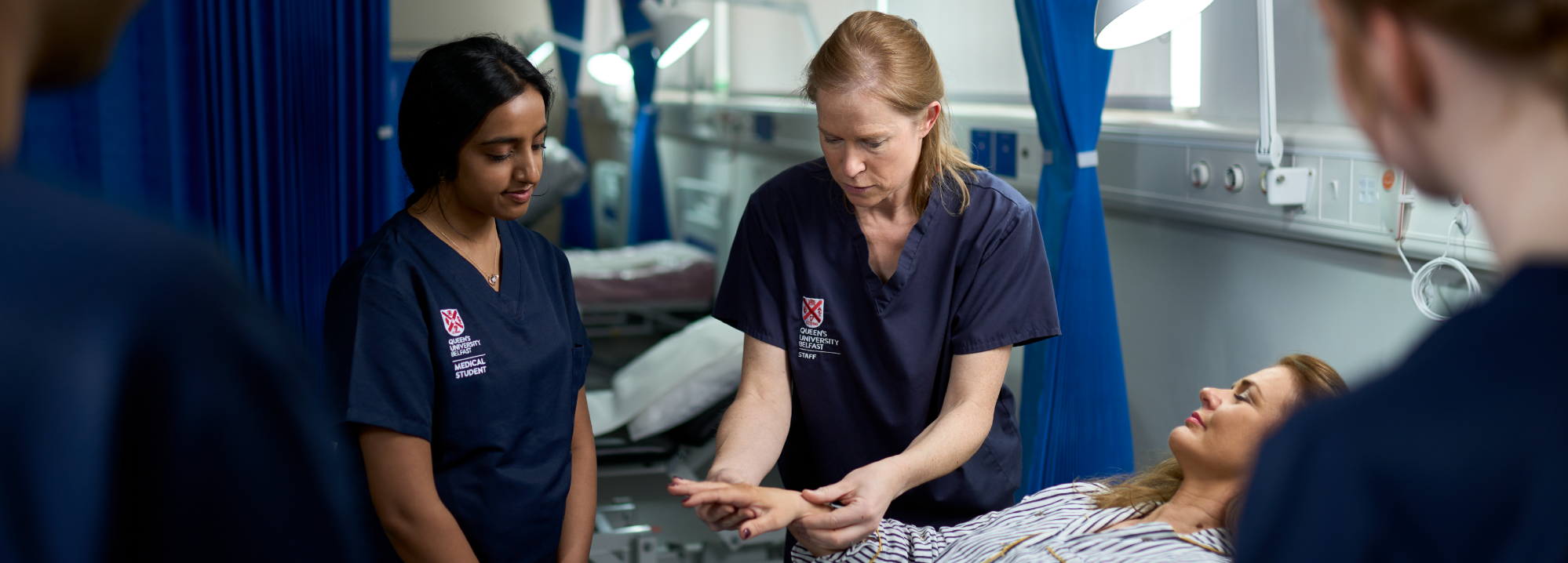 QUB Medical Students during teaching demonstration